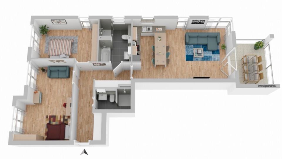 Etagenwohnung Remscheid Remscheid-Süd - 4 Zimmer, 105 m&sup2;, 499.000&euro; | Angebot:25857367