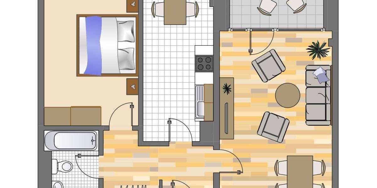 Etagenwohnung Düsseldorf Hassels - 2 Zimmer, 59 m&sup2;, 719&euro; | Angebot:26890054