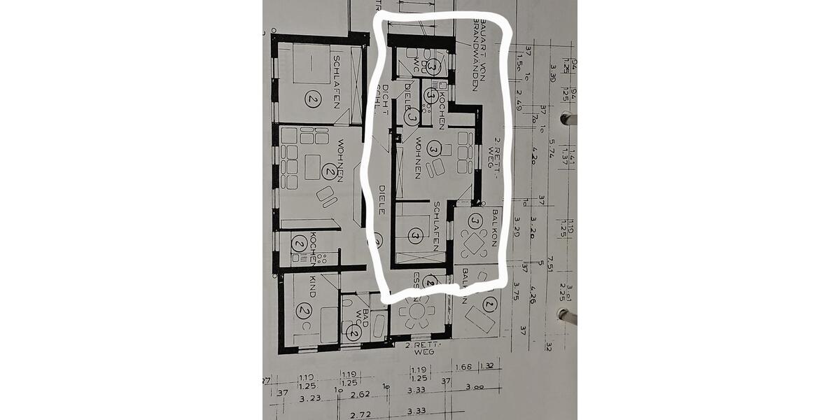 Etagenwohnung Remscheid Lüttringhausen - 2 Zimmer, 40 m&sup2;, 115.000&euro; | Angebot:25858352
