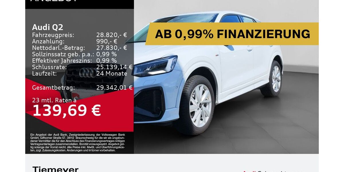 Audi Q2 27.826 km 26.930 &euro; Remscheid 42897