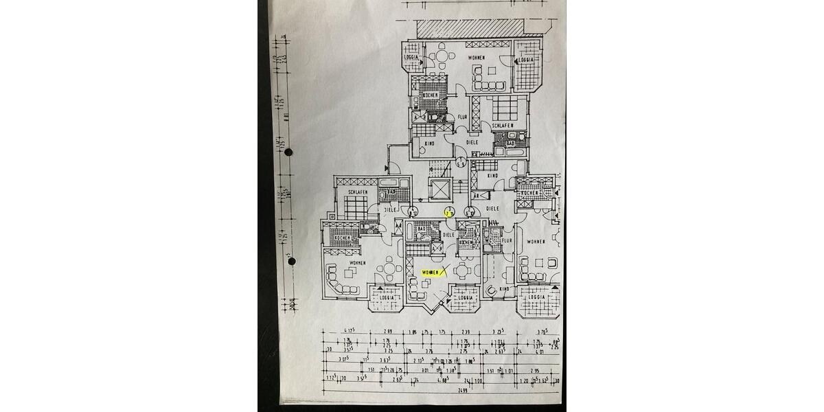 Etagenwohnung Burscheid - 1 Zimmer, 43 m&sup2;, 520&euro; | Angebot:24795177