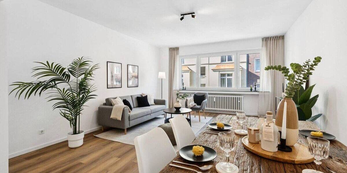 Etagenwohnung Düsseldorf Pempelfort - 3 Zimmer, 90 m&sup2;, 448.000&euro; | Angebot:26036995