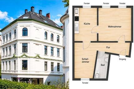 Wohnung Wuppertal Lichtenplatz - 2 Zimmer, 54 m&sup2;, 496&euro; | Angebot:27603296