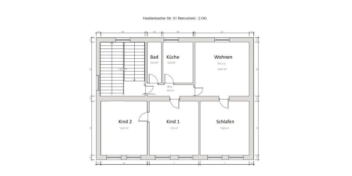 Erdgeschoßwohnung Remscheid Lüttringhausen - 4 Zimmer, 87 m&sup2;, 550&euro; | Angebot:26366543