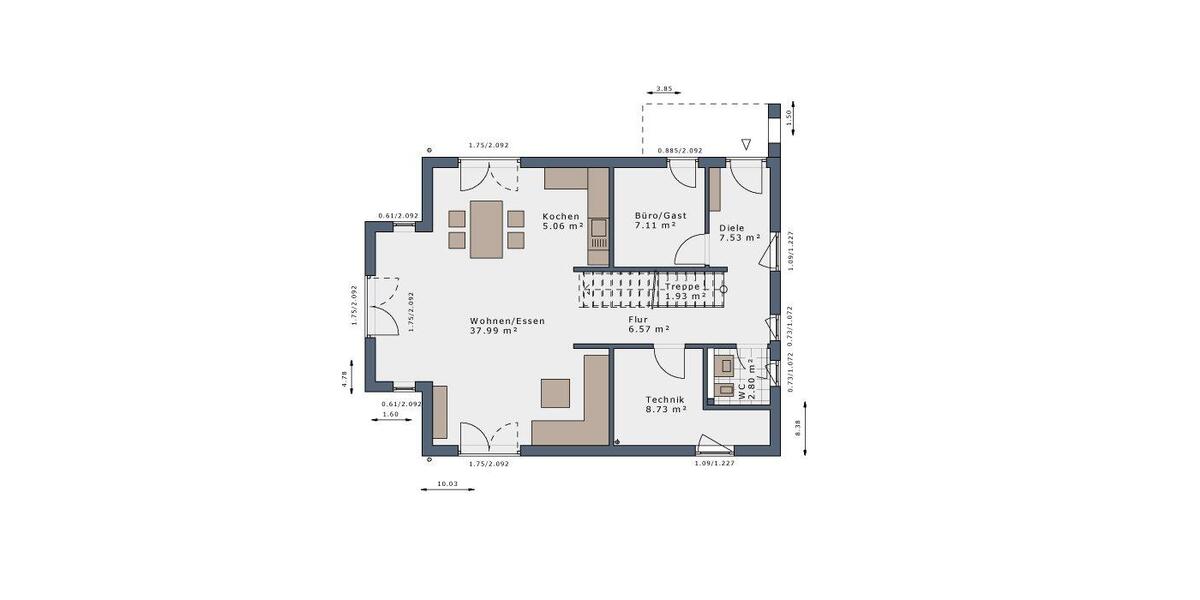 Einfamilienhaus Leichlingen (Rheinland) - 5 Zimmer, 146 m&sup2;, 1.800&euro; | Angebot:26664359