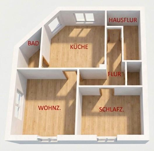 Etagenwohnung Solingen Central - 2 Zimmer, 51 m&sup2;, 550&euro; | Angebot:24512069