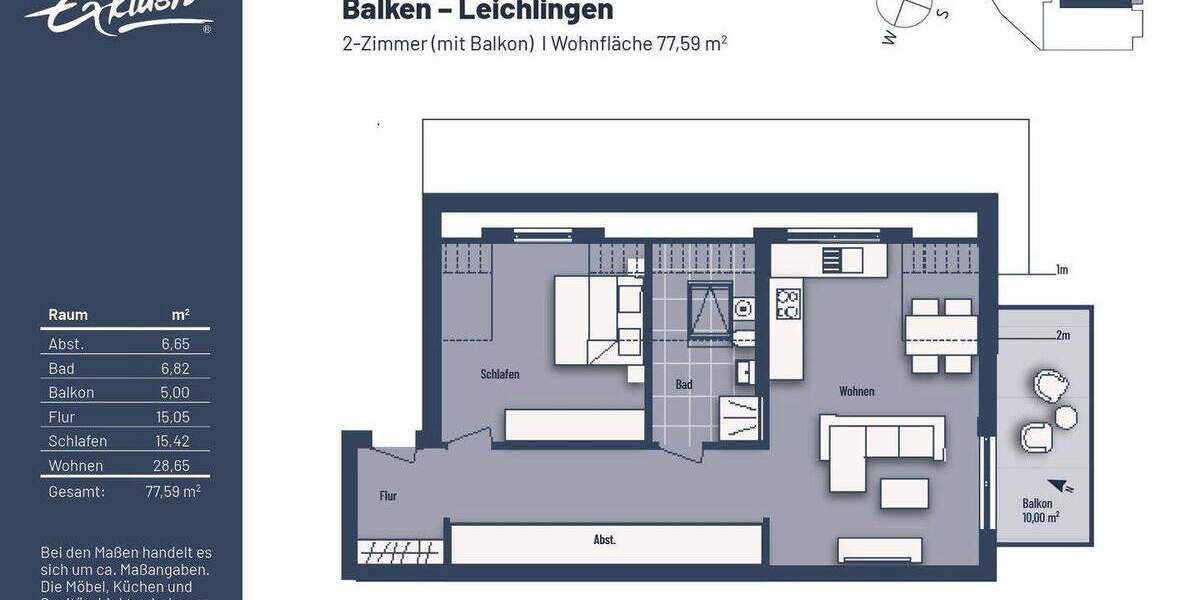 Etagenwohnung Leichlingen - 2 Zimmer, 77 m&sup2;, 340.000&euro; | Angebot:24503962