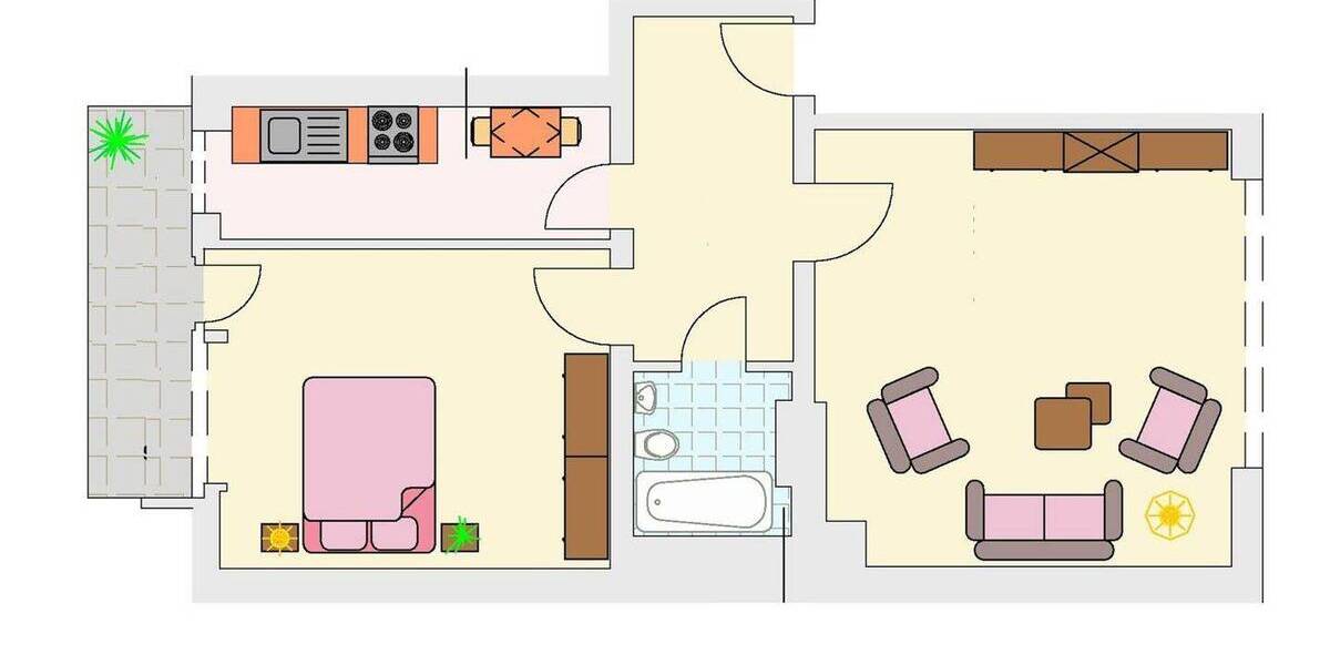 Etagenwohnung Düsseldorf Derendorf - 2 Zimmer, 60 m&sup2;, 770&euro; | Angebot:26656931