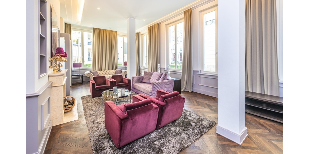 Wohnen in hochwertigem Ambiente mit internationalem Flair. Möblierte 2 Zimmer-Dachterrassen-Wohnung - Einfamilienhaus Düsseldorf Heerdt | Angebot:26645368