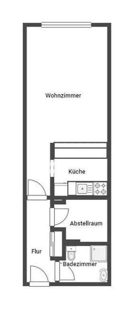 Wohnung zum Mieten in Wuppertal 436 € 34 m²