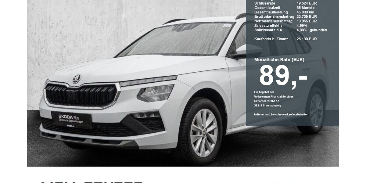 Skoda Kamiq 21.958 km 26.190 € Düsseldorf 40474