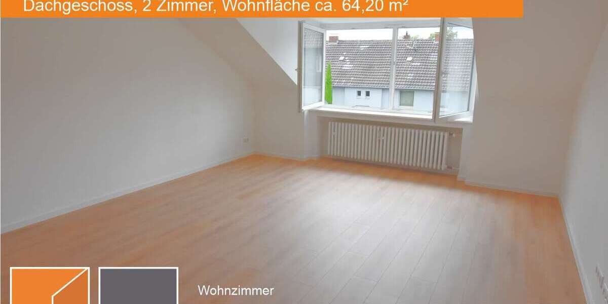 Etagenwohnung Hilden Pungshaus - 2 Zimmer, 64 m&sup2;, 706&euro; | Angebot:27013642