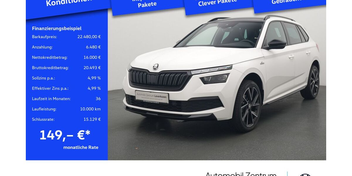 Skoda Kamiq 32.414 km 22.480 € Leverkusen 51379