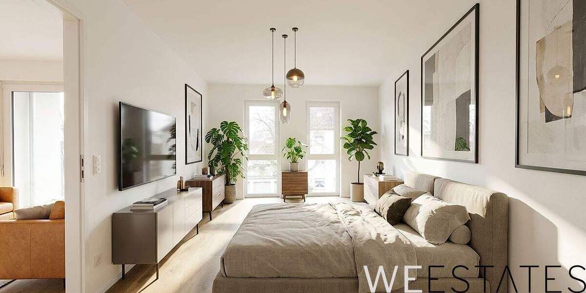 Etagenwohnung Düsseldorf Eller - 2 Zimmer, 60 m&sup2;, 1.150&euro; | Angebot:24608390