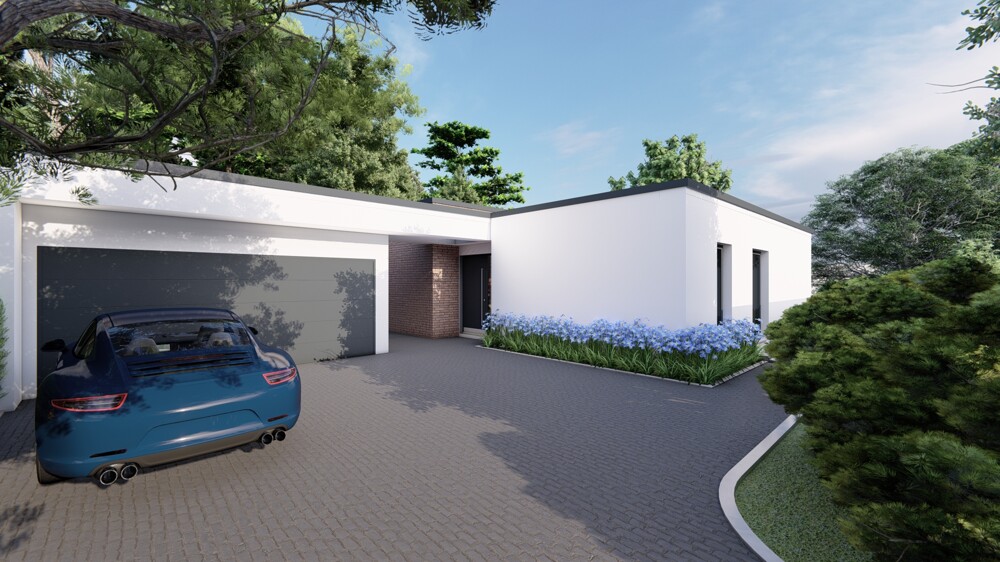 Architektenvilla am Waldrand - Bauhausbungalow mit Dachterrasse, Doppelgarage und exklusiver Privatsphäre - Villa Bensberg Bensberg | Angebot:27671361
