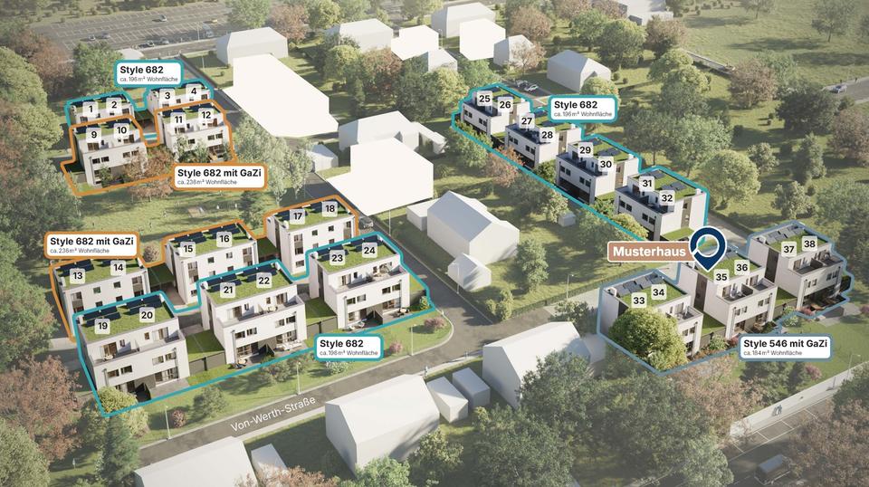 Doppelhaushälfte Pulheim - 5 Zimmer, 197 m&sup2;, 2.620&euro; | Angebot:24617318