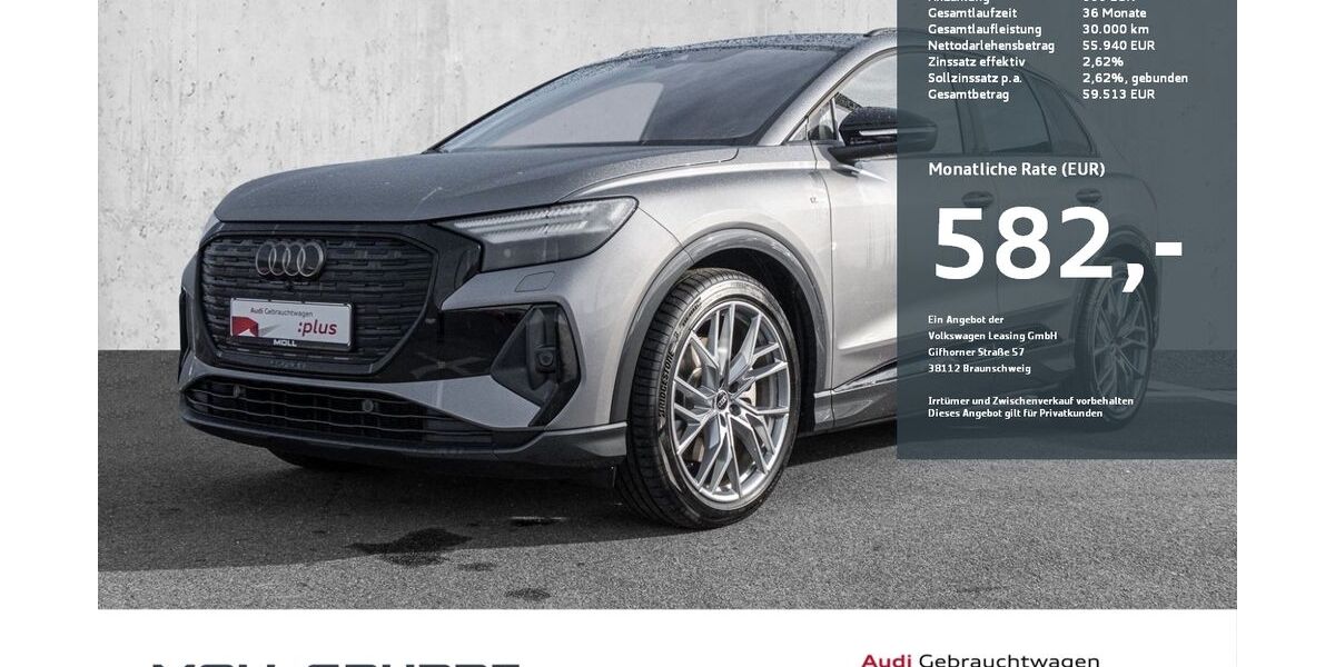 Audi Q4 e-tron 8.290 km 55.940 &euro; Düsseldorf 40549