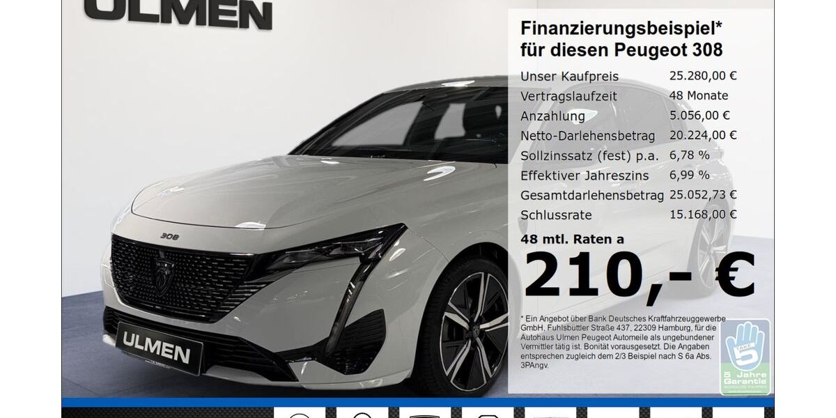 Peugeot 308 30.725 km 24.280 &euro; Düsseldorf 40233