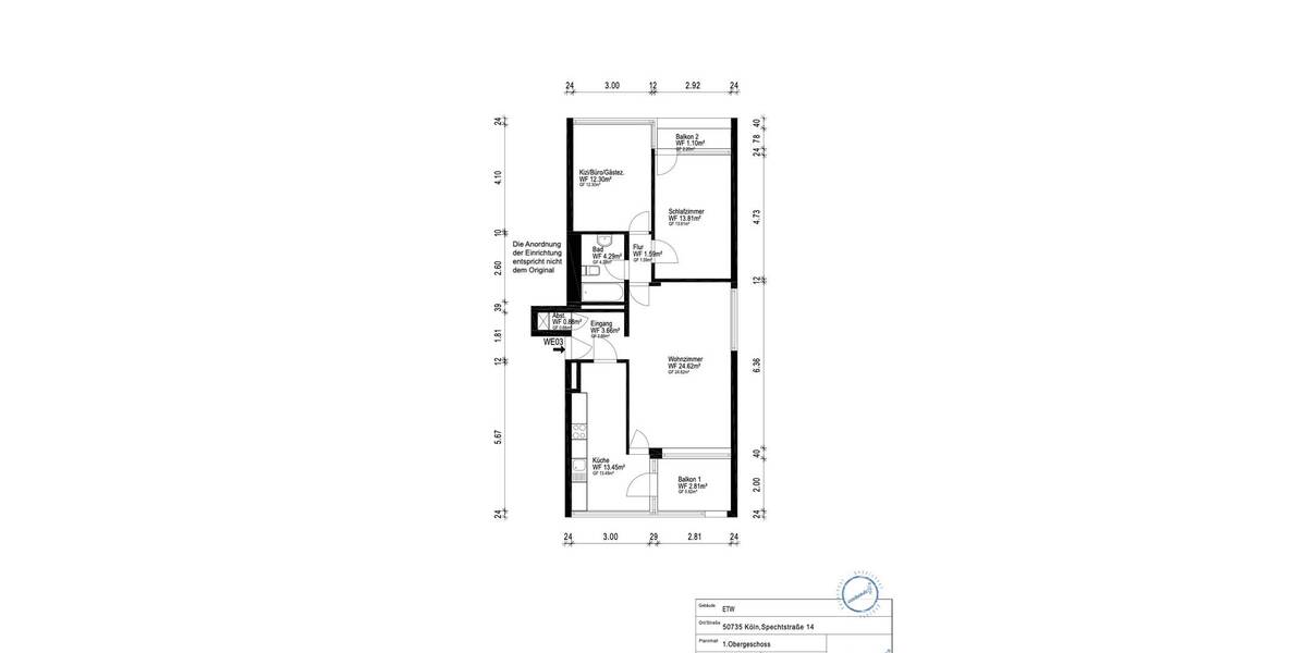 Etagenwohnung Köln Niehl - 3 Zimmer, 78 m&sup2;, 425.000&euro; | Angebot:25992815