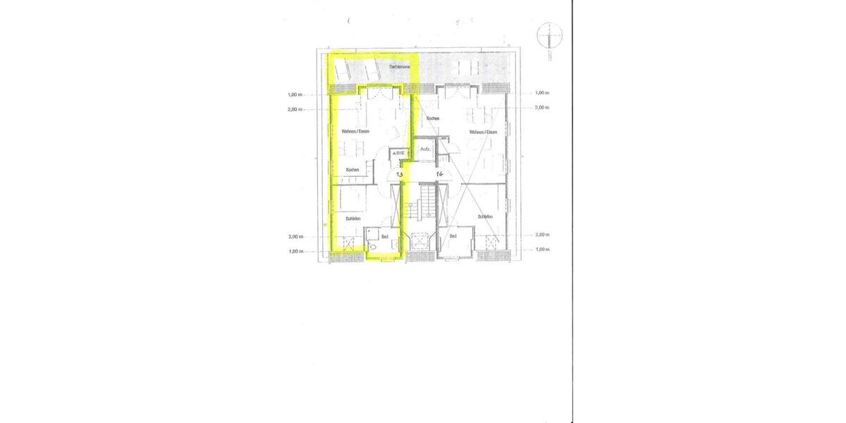 Dachgeschoßwohnung Leverkusen Schlebusch - 2 Zimmer, 70 m&sup2;, 890&euro; | Angebot:25710787