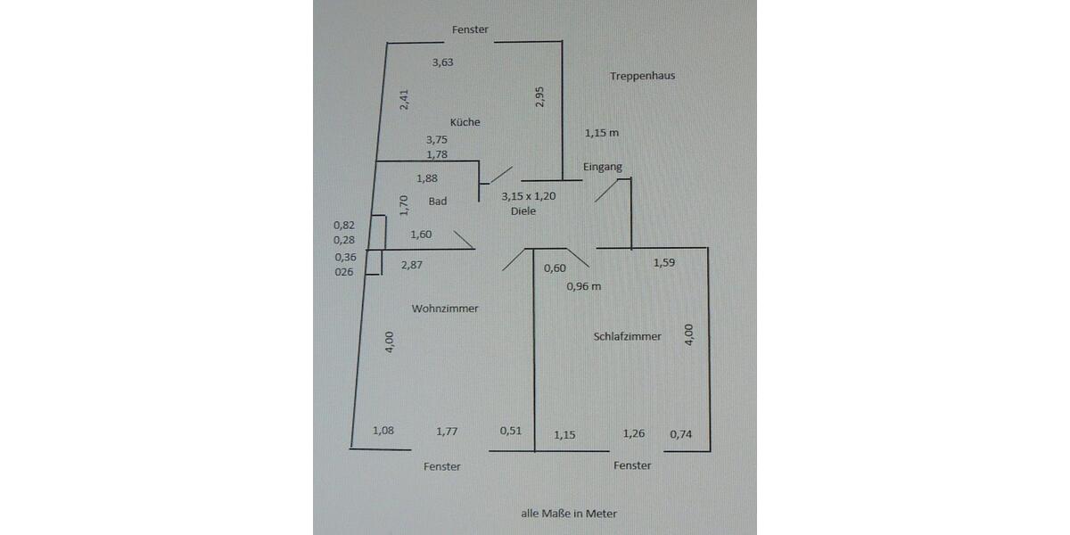 Etagenwohnung Remscheid Reinshagen - 3 Zimmer, 46 m&sup2;, 340&euro; | Angebot:24874869