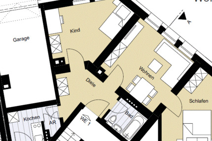 Wohnung Köln Innenstadt - 3 Zimmer, 55 m&sup2;, 349.000&euro; | Angebot:9060077
