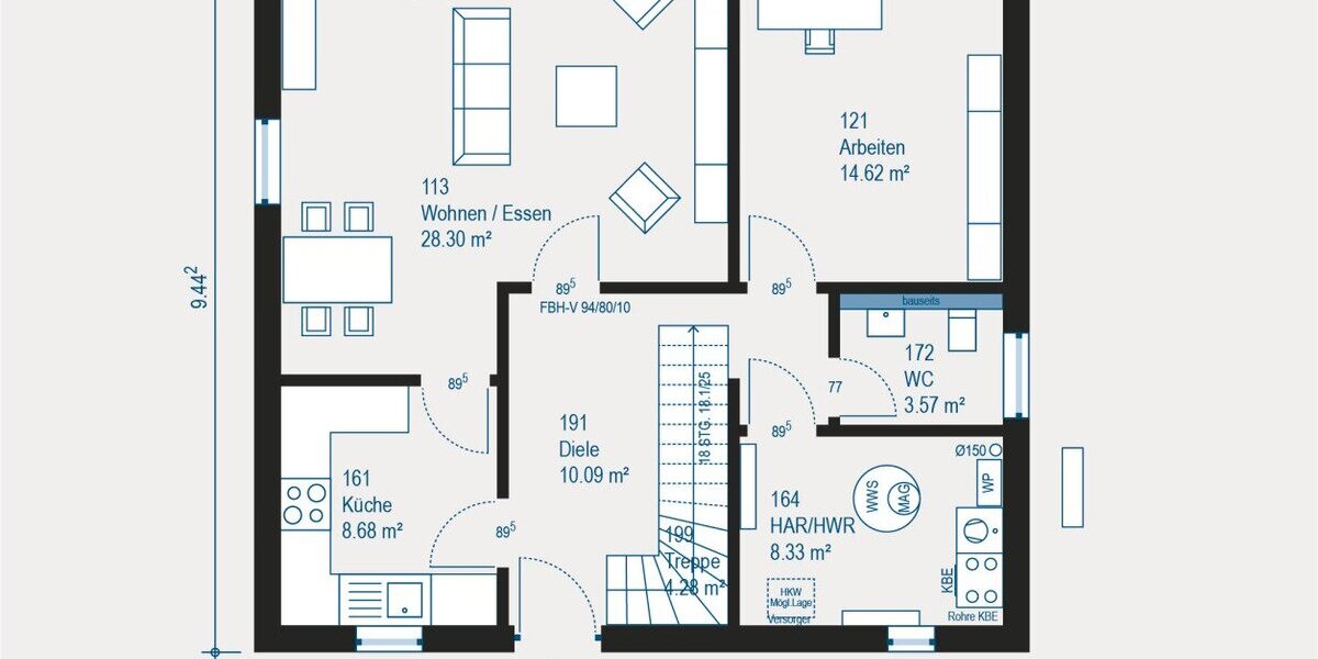Ihr Traumhaus individuell geplant - Festpreis inklusive Sicherheit - Einfamilienhaus Hattingen | Angebot:27668200