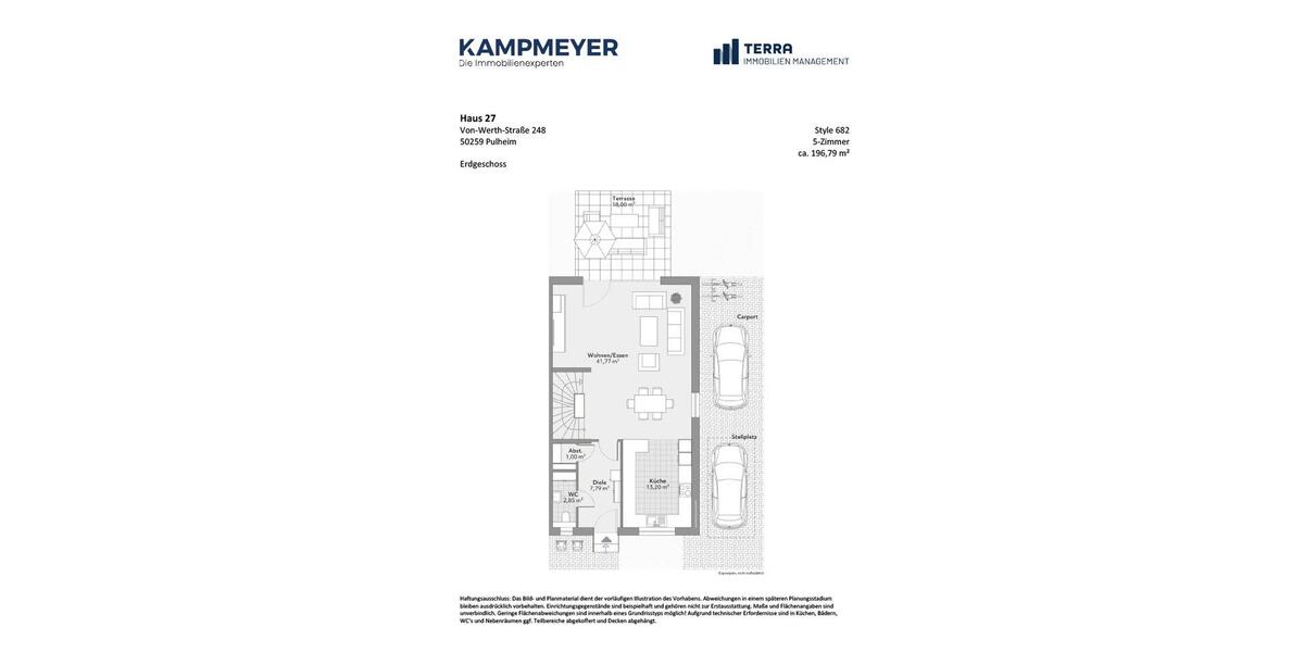 Doppelhaushälfte Pulheim - 5 Zimmer, 197 m&sup2;, 2.650&euro; | Angebot:26477209