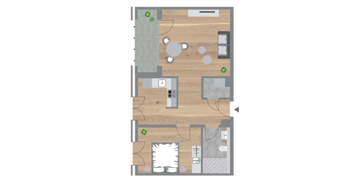 Etagenwohnung Düsseldorf Stadtbezirk 2 - 1 Zimmer, 31 m&sup2;, 937&euro; | Angebot:23904718