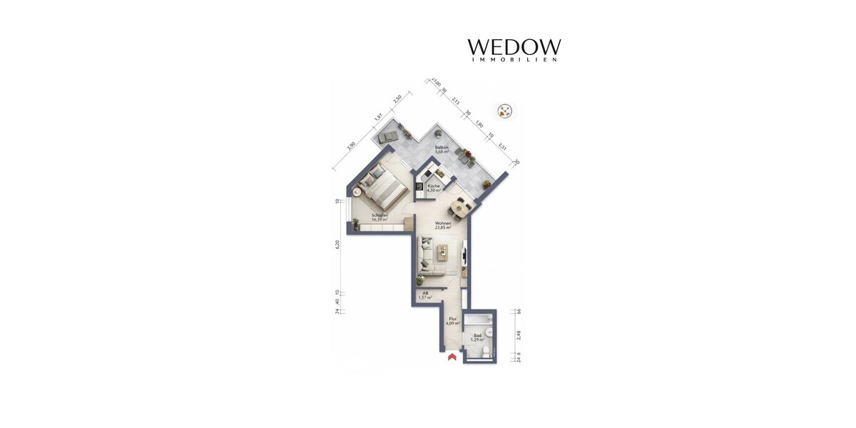 Düsseldorf - Urbaner Lifestyle trifft entspannten Wohnkomfort - Etagenwohnung Düsseldorf Stadtbezirk 2 | Angebot:25262578