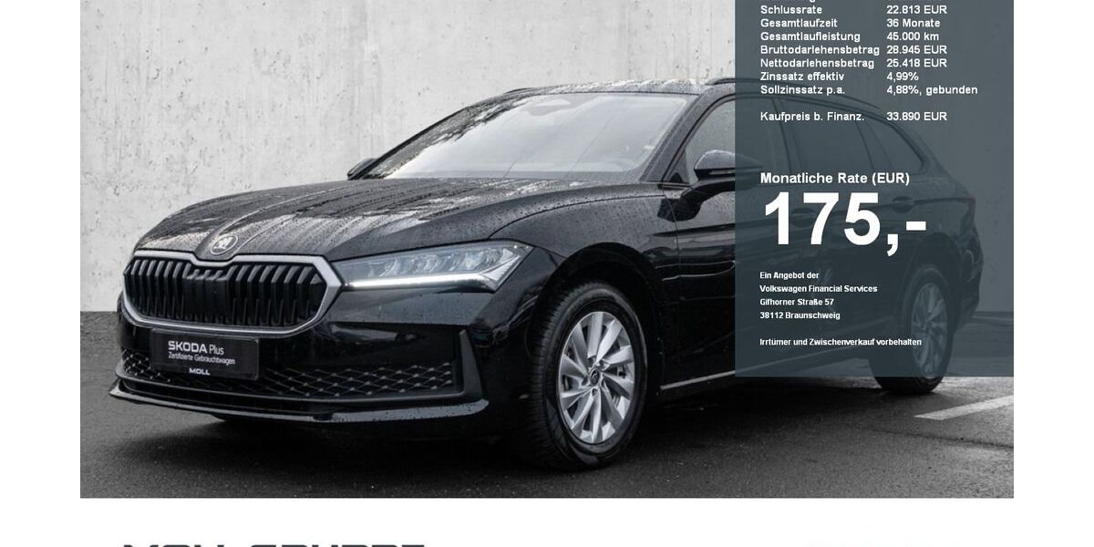 Skoda Superb 16.797 km 33.890 € Düsseldorf 40474