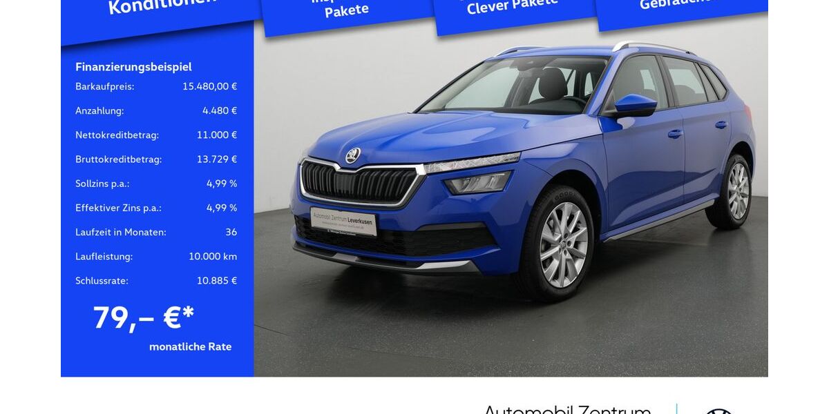 Skoda Kamiq 62.549 km 14.880 € Leverkusen 51379
