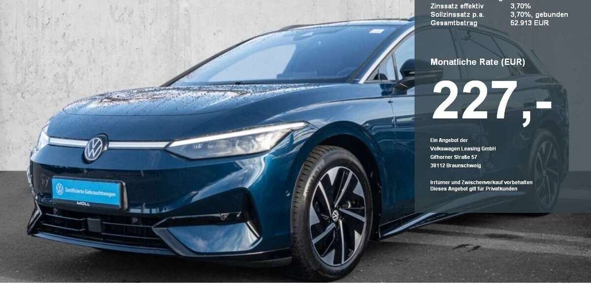 VW ID.7 8.975 km 48.890 € Düsseldorf 40474