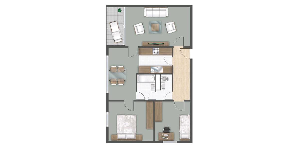Etagenwohnung Monheim am Rhein - 3 Zimmer, 80 m&sup2;, 260.000&euro; | Angebot:27623627