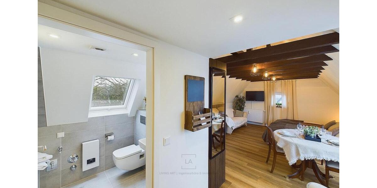 Dachgeschoßwohnung Leverkusen Schlebusch - 1.5 Zimmer, 35 m&sup2;, 550&euro; | Angebot:25843017