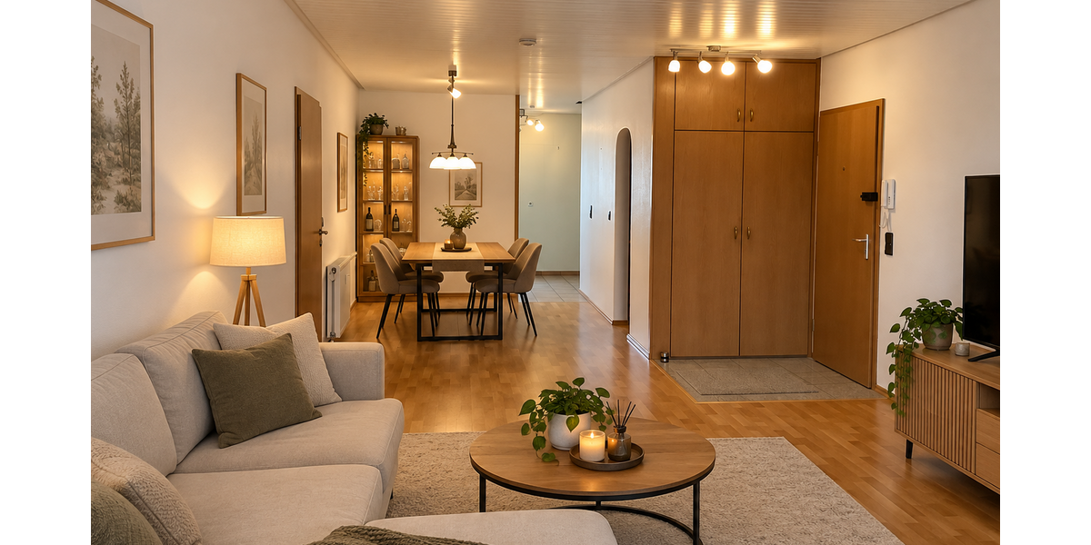 Etagenwohnung Wuppertal Gemarkung Barmen - 3 Zimmer, 84 m&sup2;, 900&euro; | Angebot:27075711