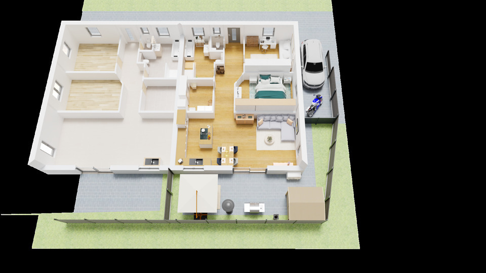 Erstbezug: Neubau Bungalow in schöner Lage zu vermieten