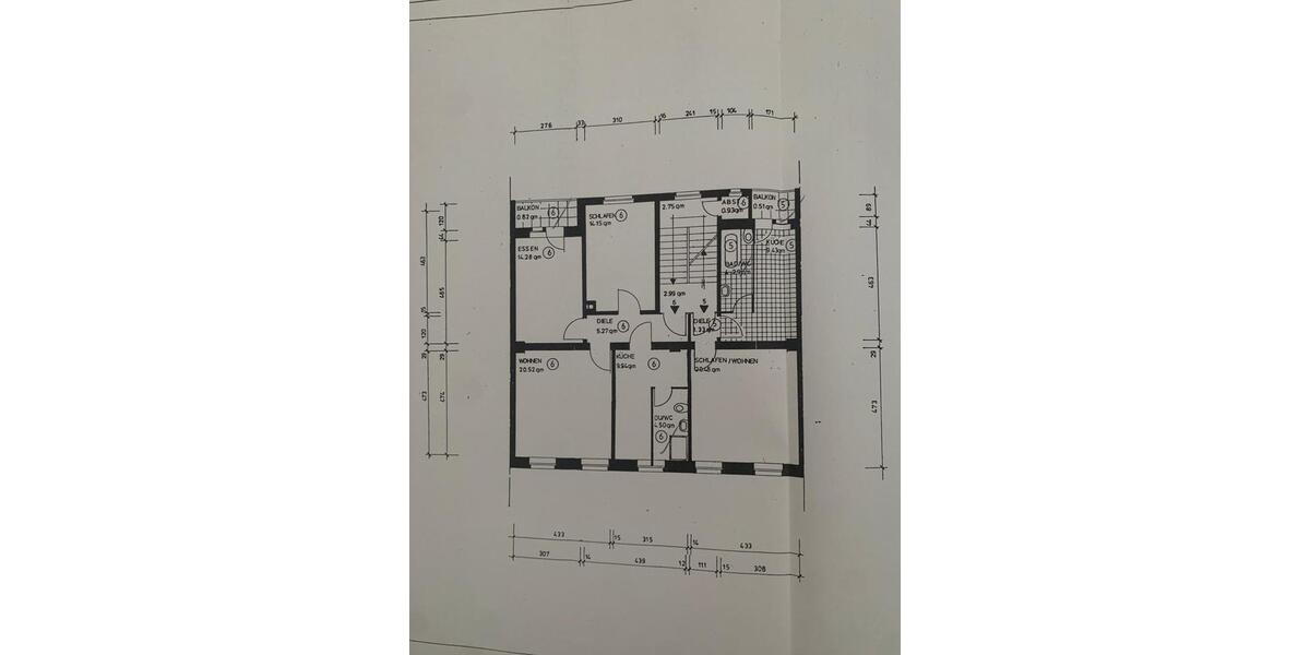 Etagenwohnung Wuppertal Sedansberg - 4 Zimmer, 106 m&sup2;, 245.000&euro; | Angebot:24300891