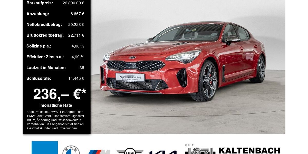 Kia Stinger 78.502 km 26.590 &euro; Remscheid 42897