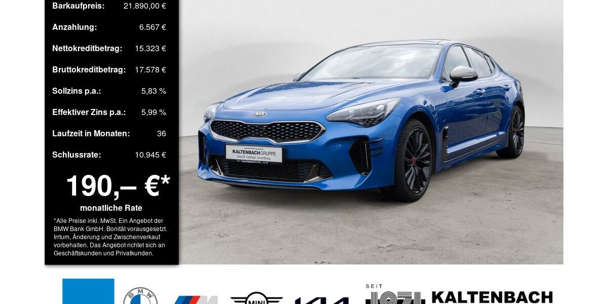 Kia Stinger 127.366 km 21.590 &euro; Remscheid 42897