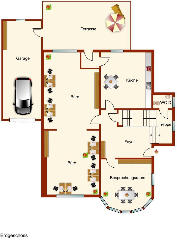 Repräsentative Büroräume in stilvoller Stadtvilla! 1 zimmer