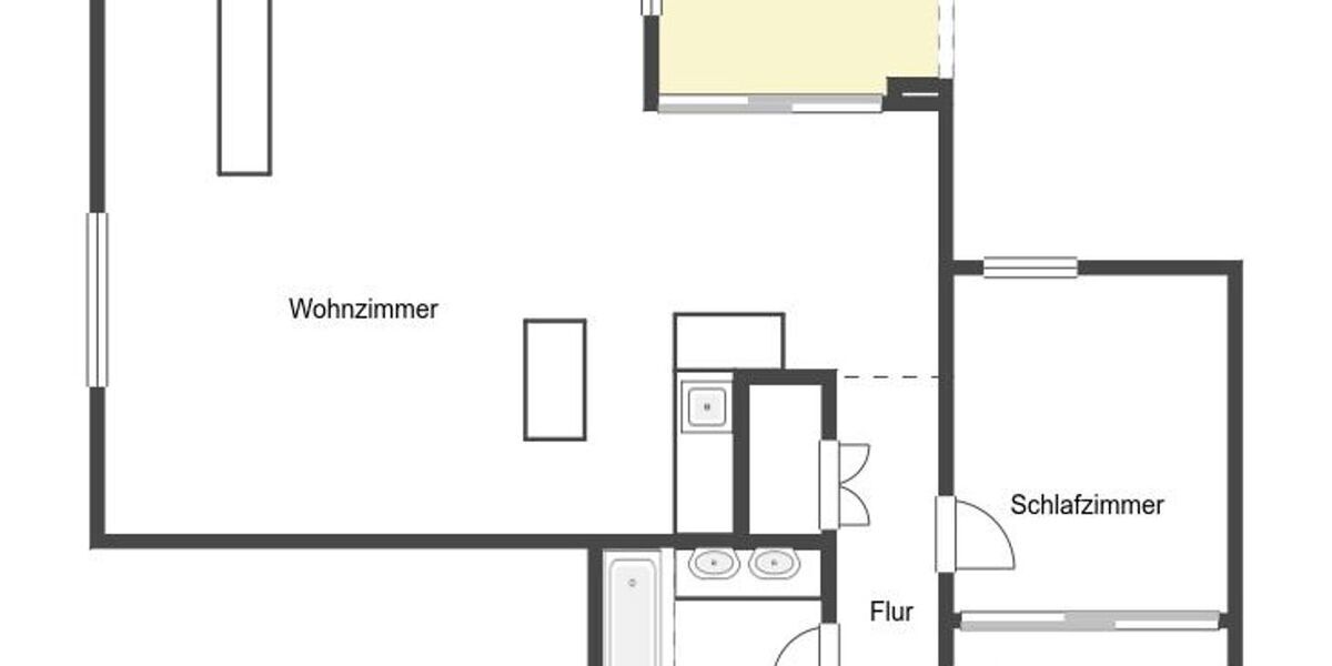Etagenwohnung Düsseldorf Pempelfort - 2 Zimmer, 90 m&sup2;, 645.000&euro; | Angebot:26028511