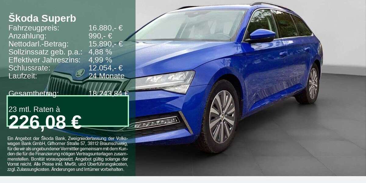 Skoda Superb 97.374 km 16.880 € Remscheid 42857