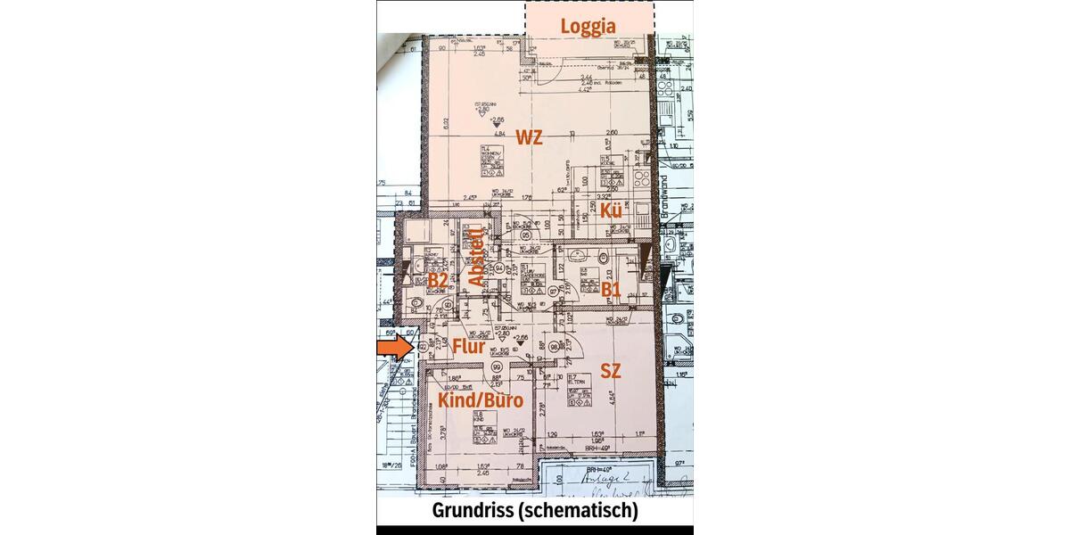 Etagenwohnung Düsseldorf Stadtbezirk 7 - 3 Zimmer, 110 m&sup2;, 595.000&euro; | Angebot:27024611