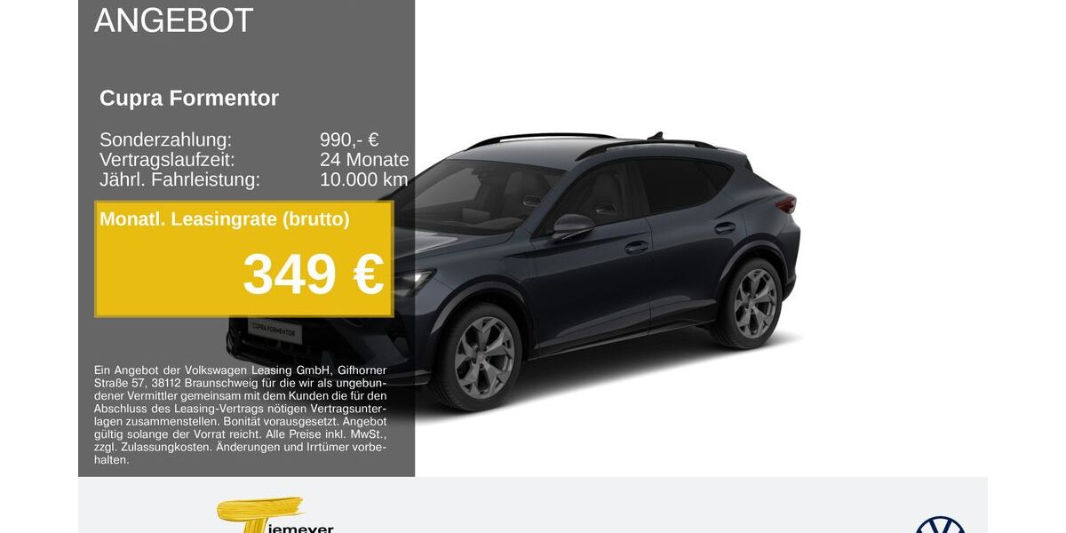 Cupra Formentor 15.104 km 35.950 &euro; Remscheid 42897