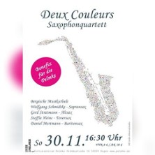 Deux Couleurs - Saxophonquartett 30.11.2025 Kulturzentrum Pelmke e.V.