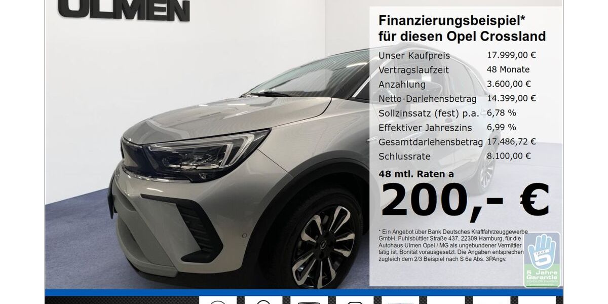 Opel Crossland (X) 19.890 km 17.666 &euro; Düsseldorf 40231