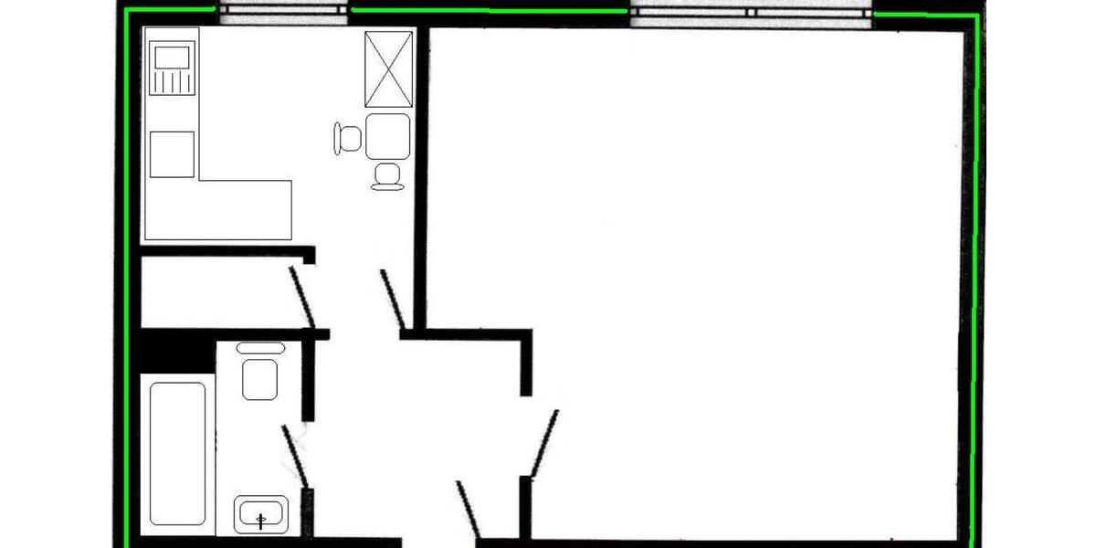 Etagenwohnung Hilden Forstbach - 1 Zimmer, 45 m&sup2;, 480&euro; | Angebot:24461801