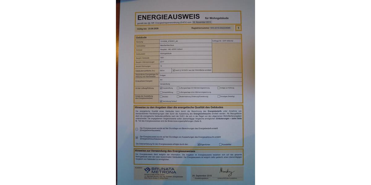 Dachgeschoßwohnung Velbert Langenberg - 1 Zimmer, 32 m&sup2;, 270&euro; | Angebot:25054609