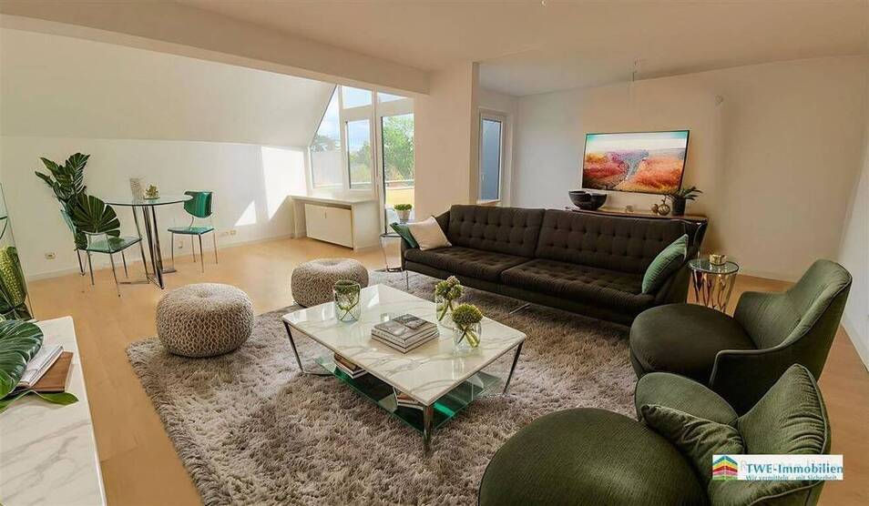 Helle 2-Zimmer-Wohnung mit traumhafter Dachterrasse